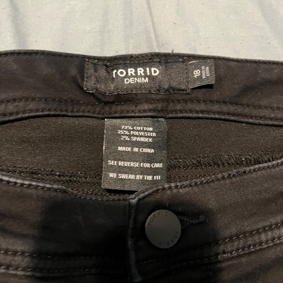 Torrid black jeans 18 women’s plus size stretch - Picture 6 of 6